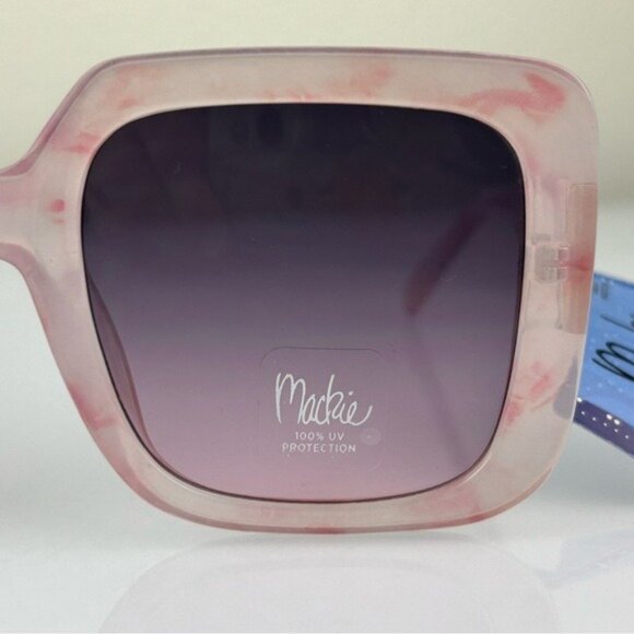 Bob Mackie Pink Square Frame Sunglasses Translucent main image 7